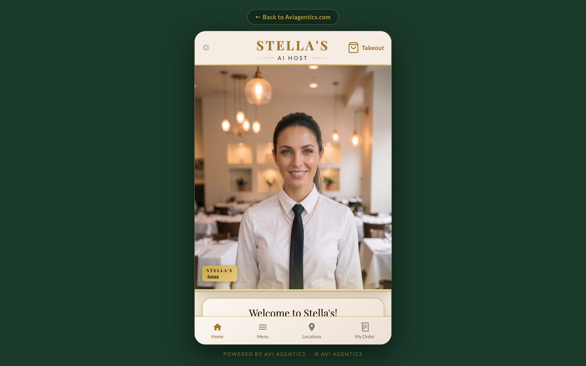 Stella's AI Host — interactive demo